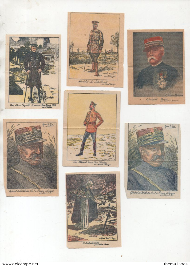 Lot De 7 Images (papier) Non Publicitaires Relatives à La Guerre 14-18 (PPP47238) - Autres & Non Classés