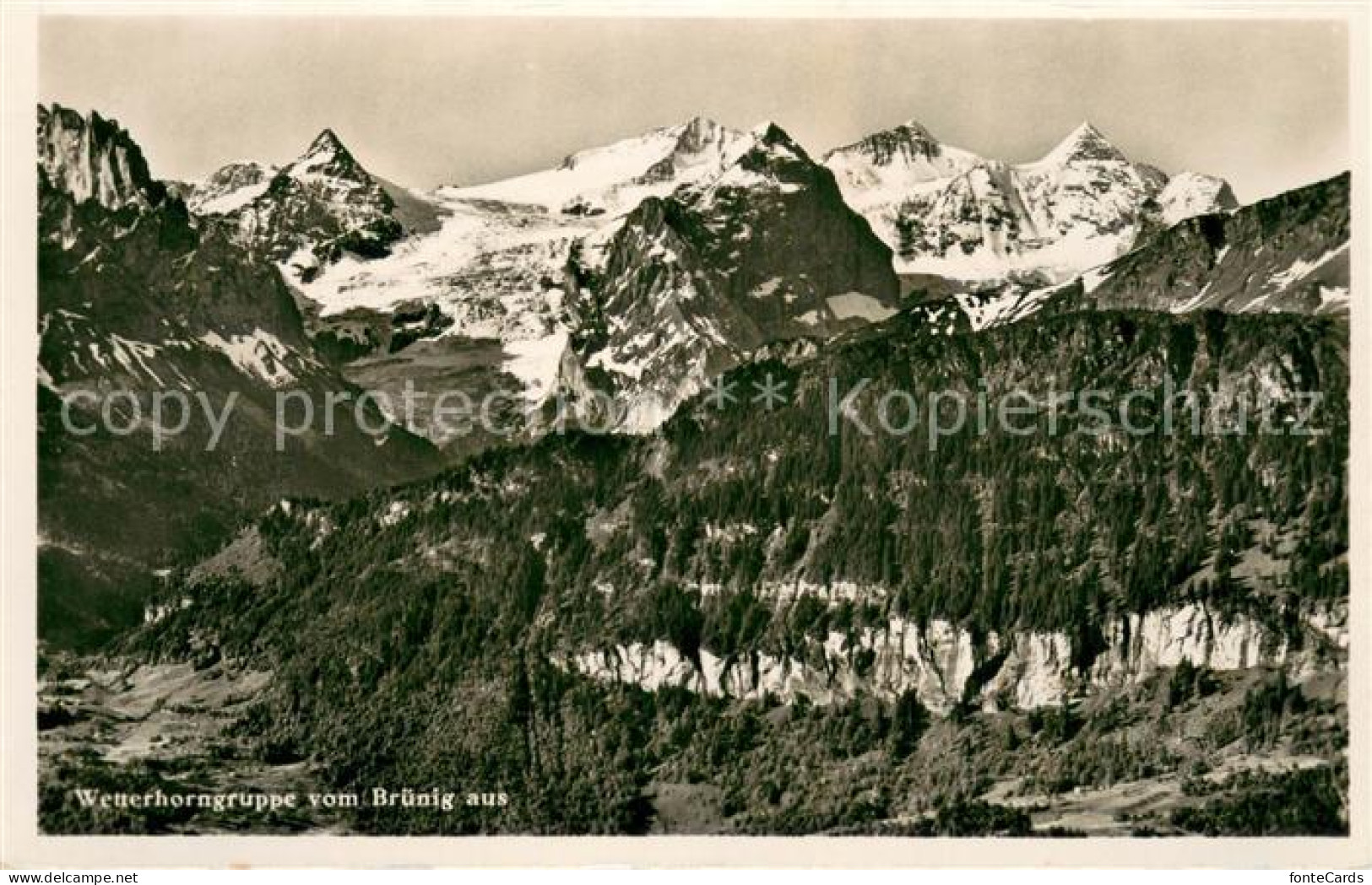 13727051 Wetterhorn Lauterbrunnen Blick Vom Bruenig Wetterhorn Lauterbrunnen - Sonstige & Ohne Zuordnung