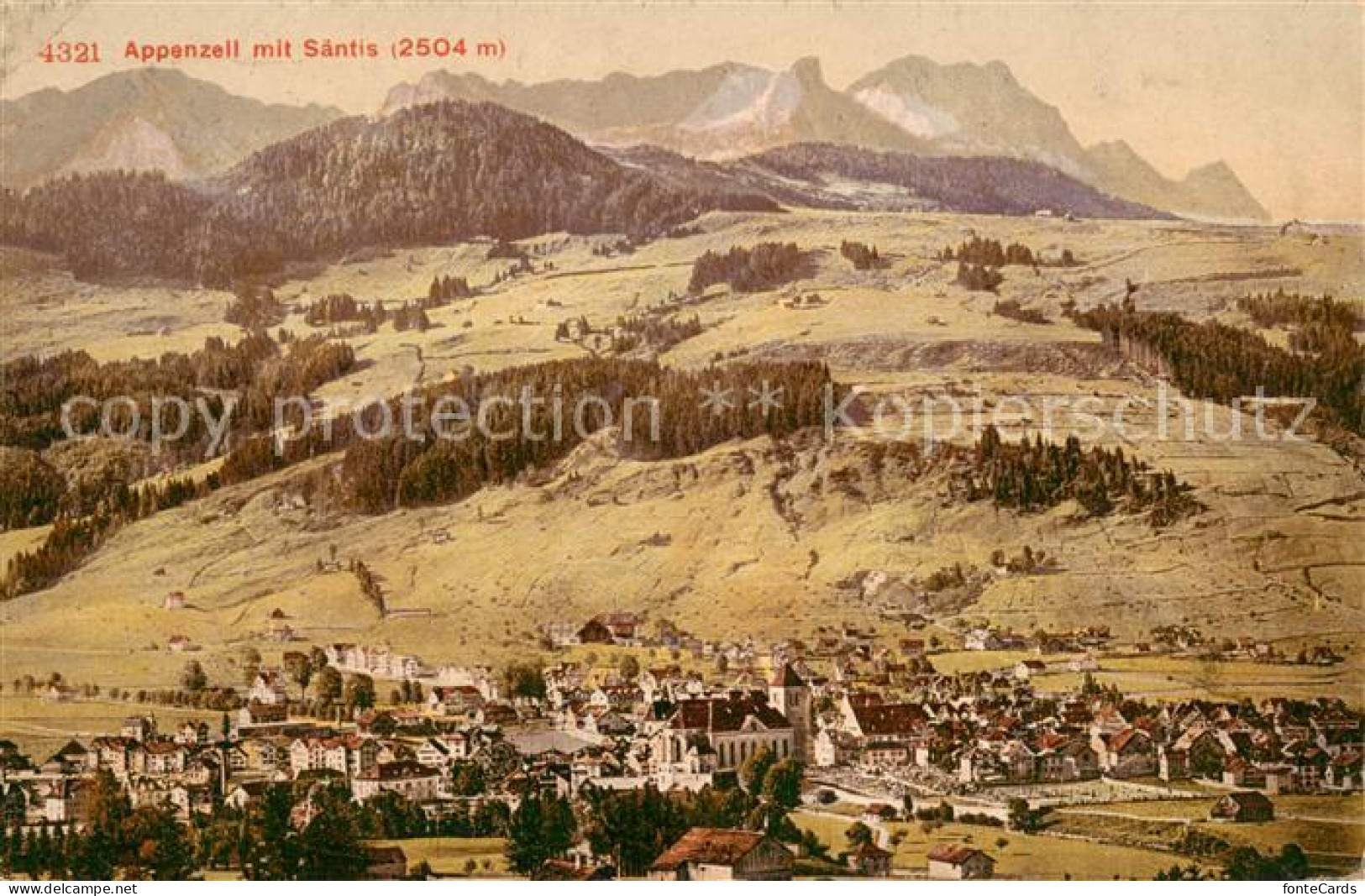 13727002 Appenzell IR Panorama Mit Saentis Appenzell IR - Sonstige & Ohne Zuordnung