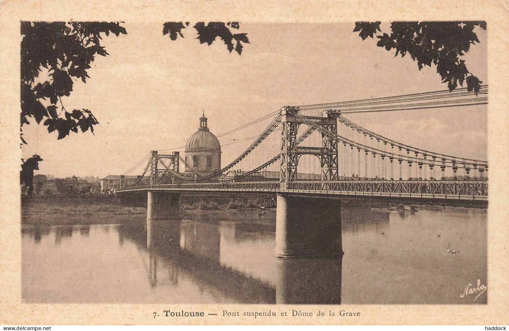 TOULOUSE : PONT SUSPENDU ET DOME DE LA GRAVE - Toulouse