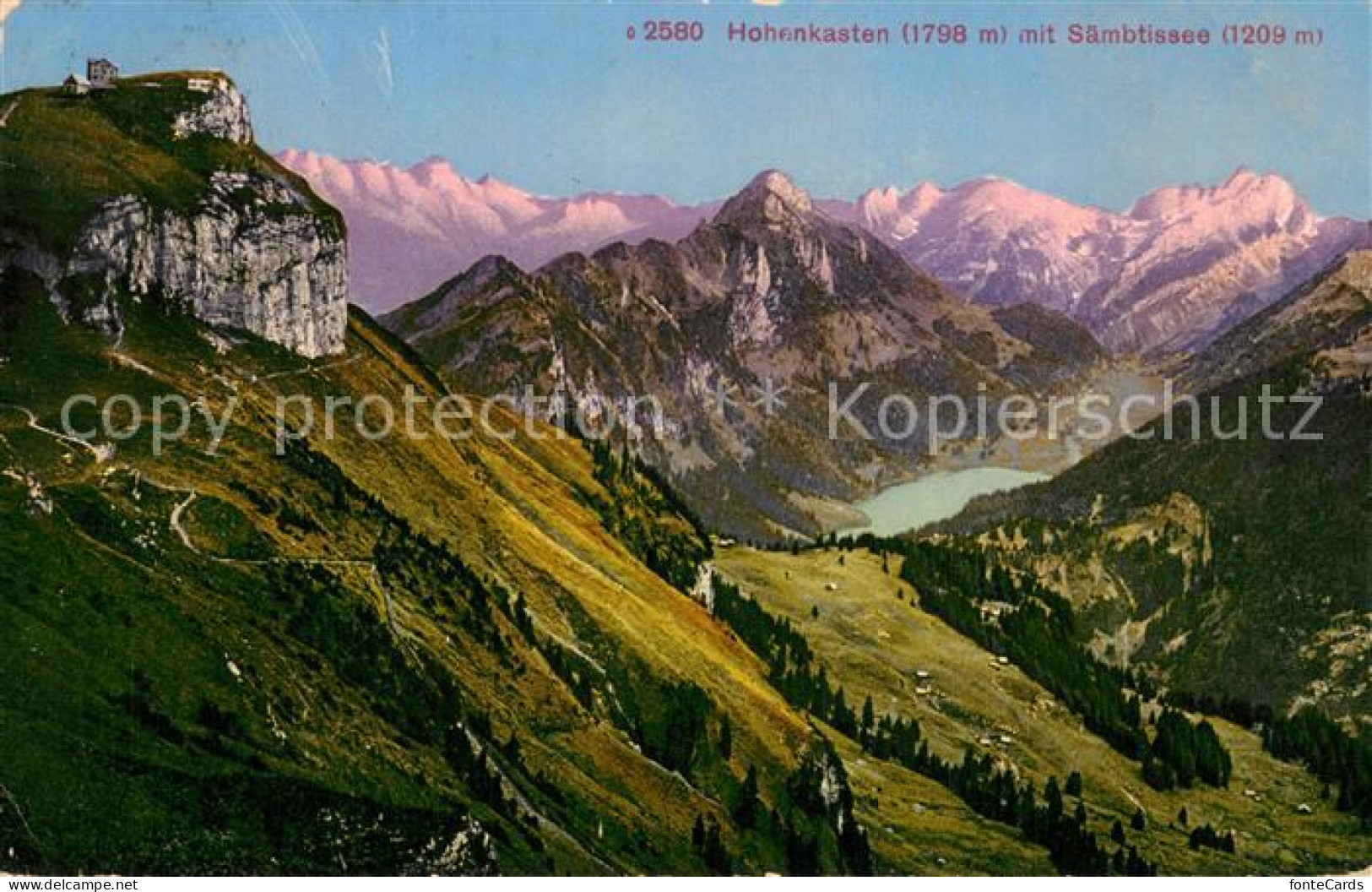 13726983 Hohenkasten Hoher Kasten 1799m IR Panorama Mit Saembtissee  - Sonstige & Ohne Zuordnung