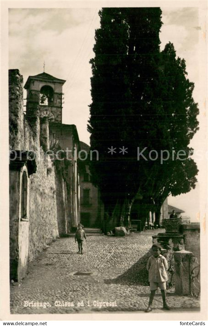 13726911 Brissago Lago Maggiore Chiesa Ed I Cipressi Brissago Lago Maggiore - Other & Unclassified