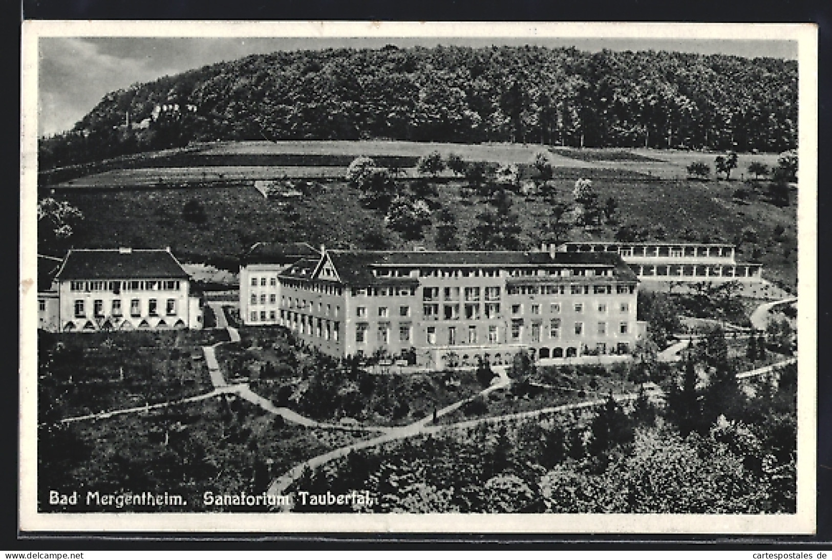 AK Bad Mergentheim, Sanatorium Taubertal Aus Der Vogelschau  - Bad Mergentheim