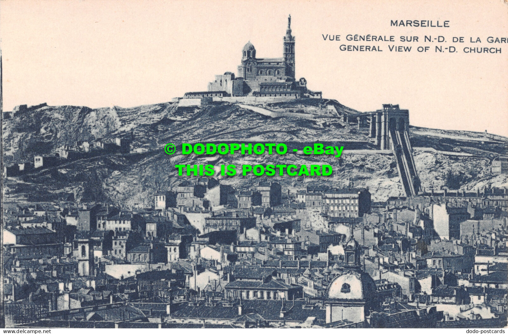R512515 Marseille. Vue Generale Sur N. D. De La Gare. General View Of N. D. Chur - Welt