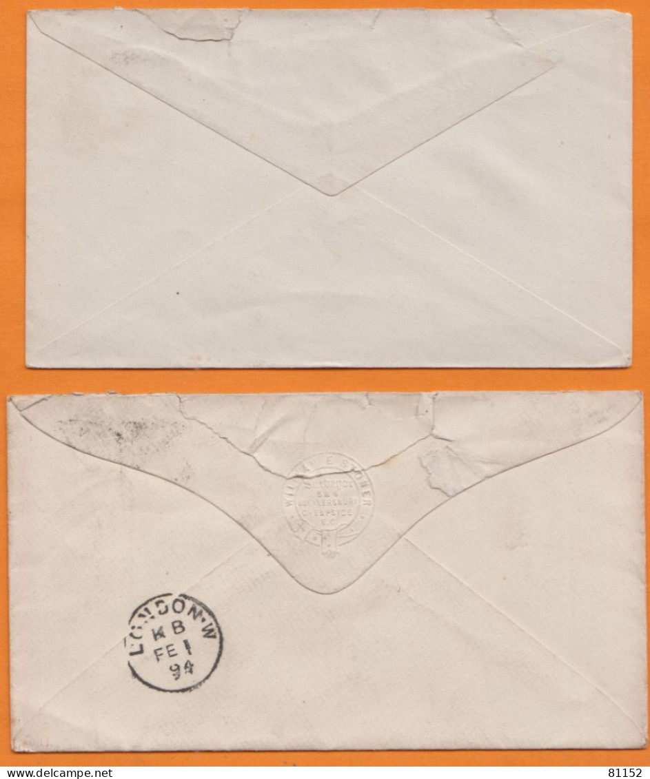 Grande Bretagne    Lot De 2    .  Entier 1p     1894 Et 1890 - Stamped Stationery, Airletters & Aerogrammes