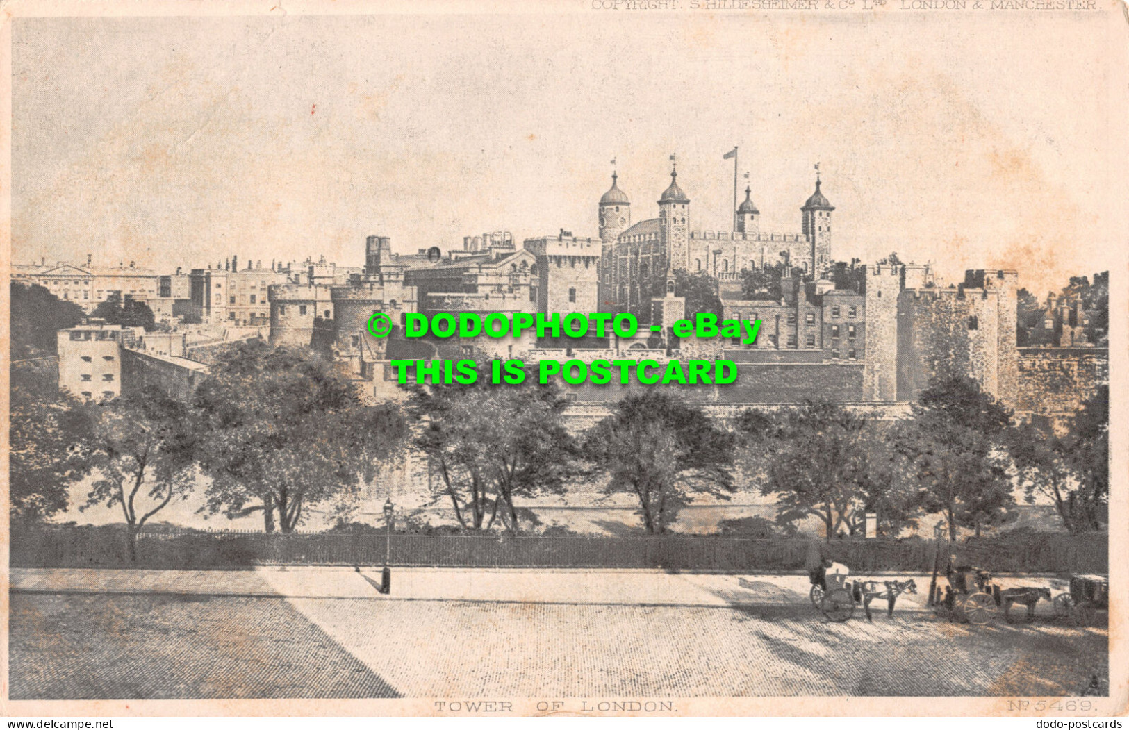 R512374 Tower Of London. S. Hildesheimer. No. 5469 - Other & Unclassified