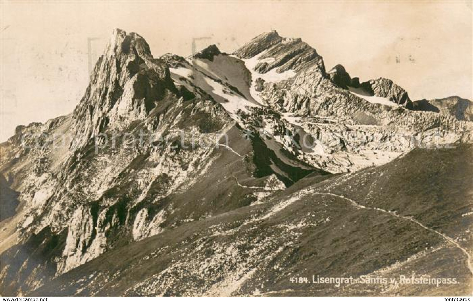 13724162 Appenzell IR Lisengrat Saentis Vom Rotsteinpass Bergwelt Appenzeller Al - Sonstige & Ohne Zuordnung