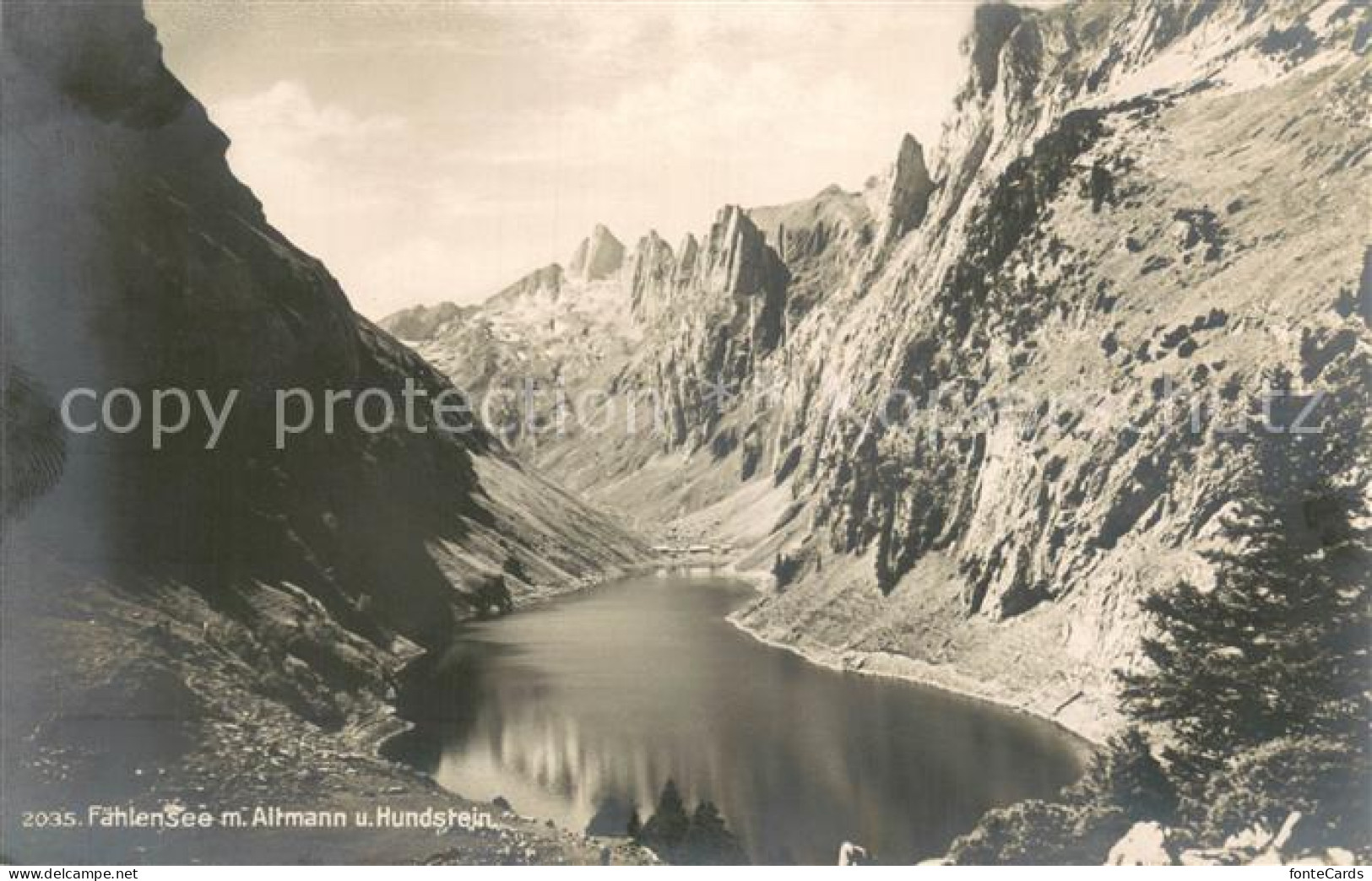 13724152 Faehlensee IR Bergsee Mit Altmann Und Hundstein Appenzeller Alpen  - Sonstige & Ohne Zuordnung