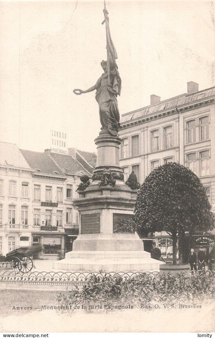 Belgique Anvers Antwerpen Monument De La Furie Espagnole CPA - Antwerpen