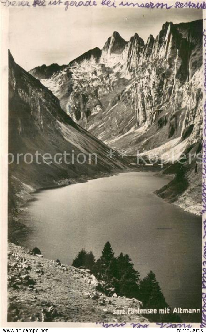 13724138 Faehlensee IR Bergsee Mit Altmann Alpstein Appenzeller Alpen  - Sonstige & Ohne Zuordnung