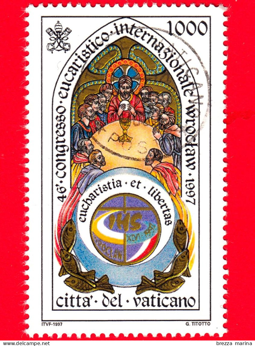 VATICANO - Usato - 1997 - 46º Congresso Eucaristico Internazionale - Ultima Cena - 1000 - Used Stamps