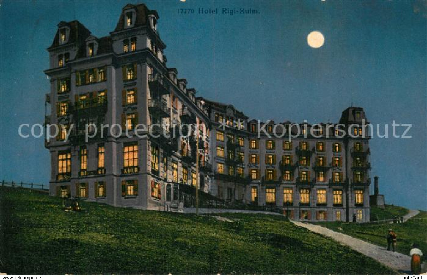 13724093 Rigi Kulm Berghotel Im Mondschein Rigi Kulm - Autres & Non Classés