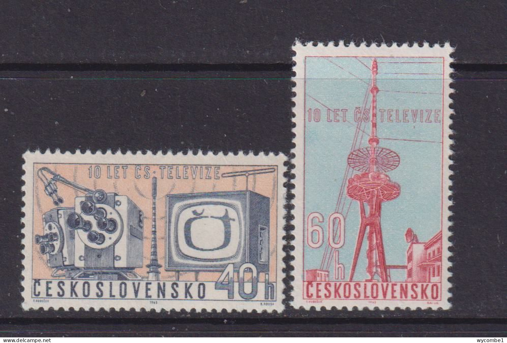 CZECHOSLOVAKIA  - 1963 TV Service Set Never Hinged Mint - Nuevos