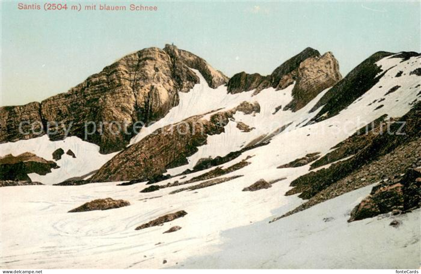 13724052 Saentis AR Mit Blauem Schnee Bergwelt Appenzeller Alpen Saentis AR - Sonstige & Ohne Zuordnung