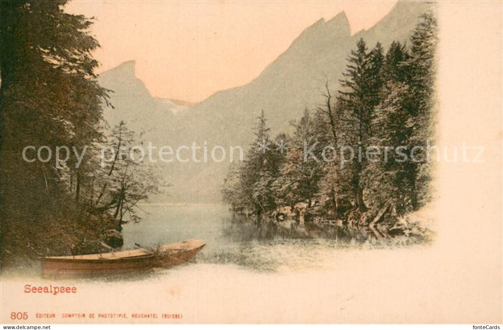 13724050 Seealpsee Saentis IR Uferpartie Am See Appenzeller Alpen  - Sonstige & Ohne Zuordnung