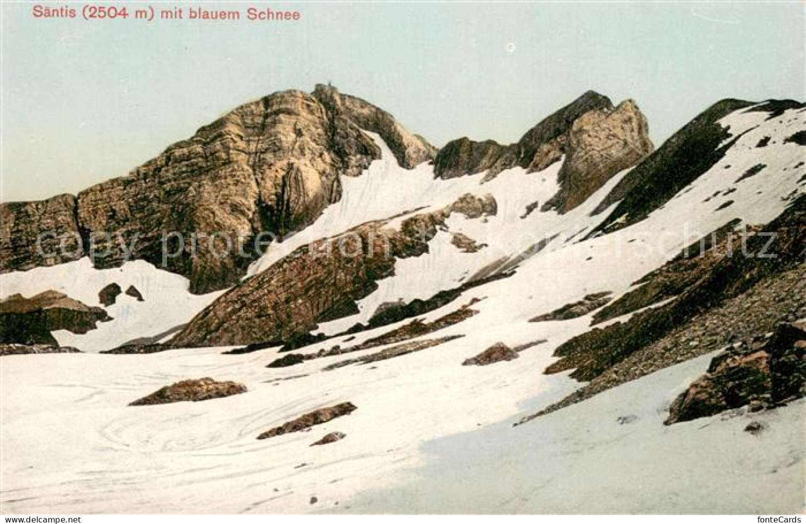 13724034 Saentis AR Mit Blauem Schnee Bergwelt Appenzeller Alpen Saentis AR - Sonstige & Ohne Zuordnung