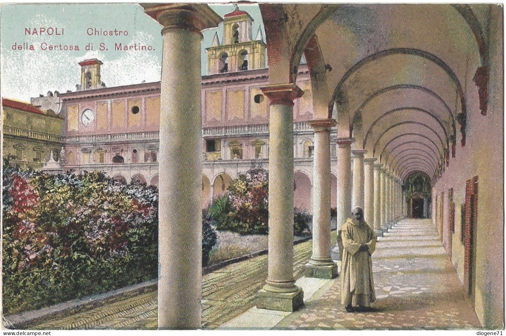 Napoli Chiostro Della Certosa Di S. Martino Animata - Napoli