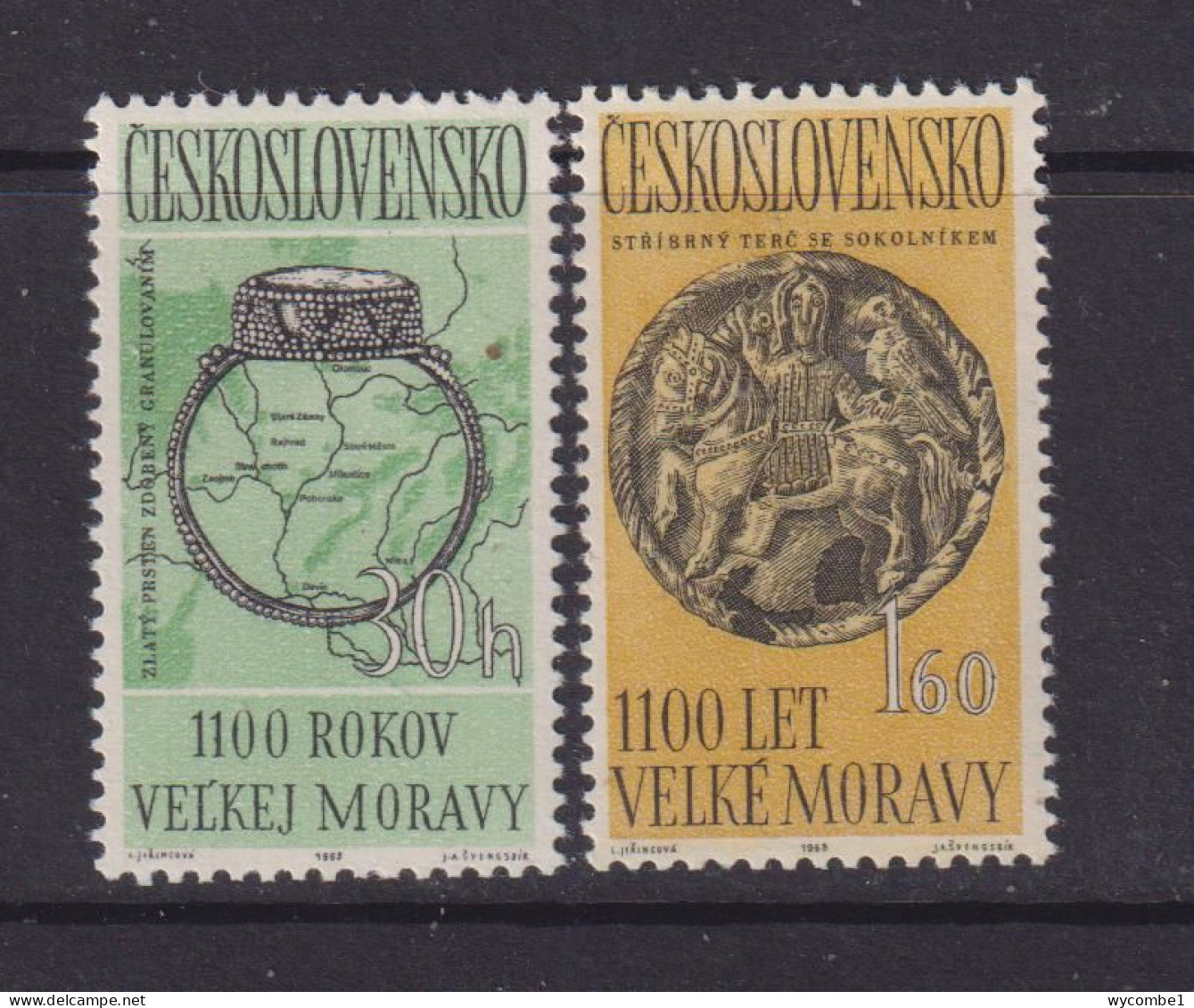 CZECHOSLOVAKIA  - 1963 Moravian Empire Set Never Hinged Mint - Neufs