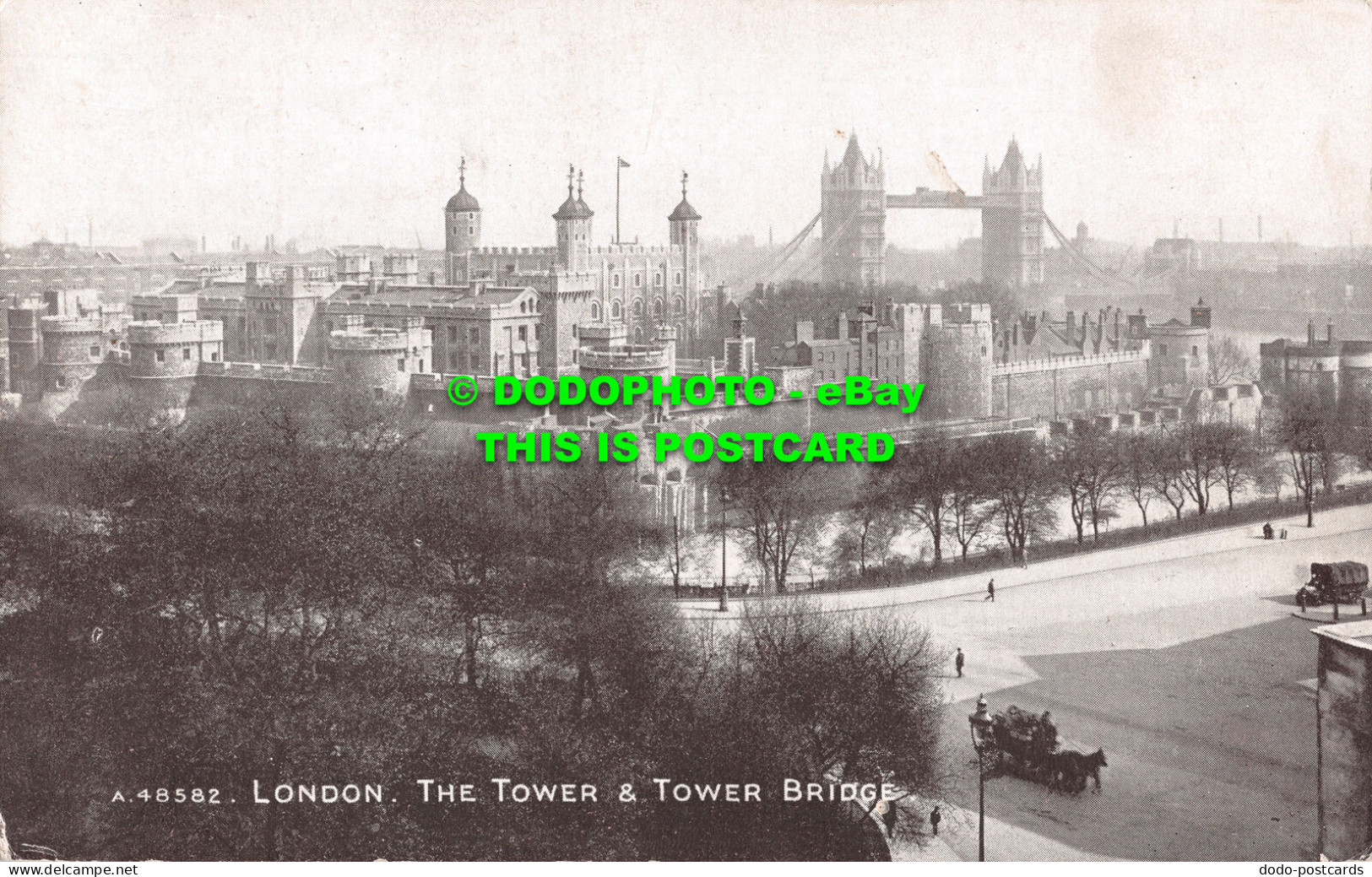 R512924 A. 48582. London. The Tower And Tower Bridge. Sepiatone Series. Photochr - Other & Unclassified