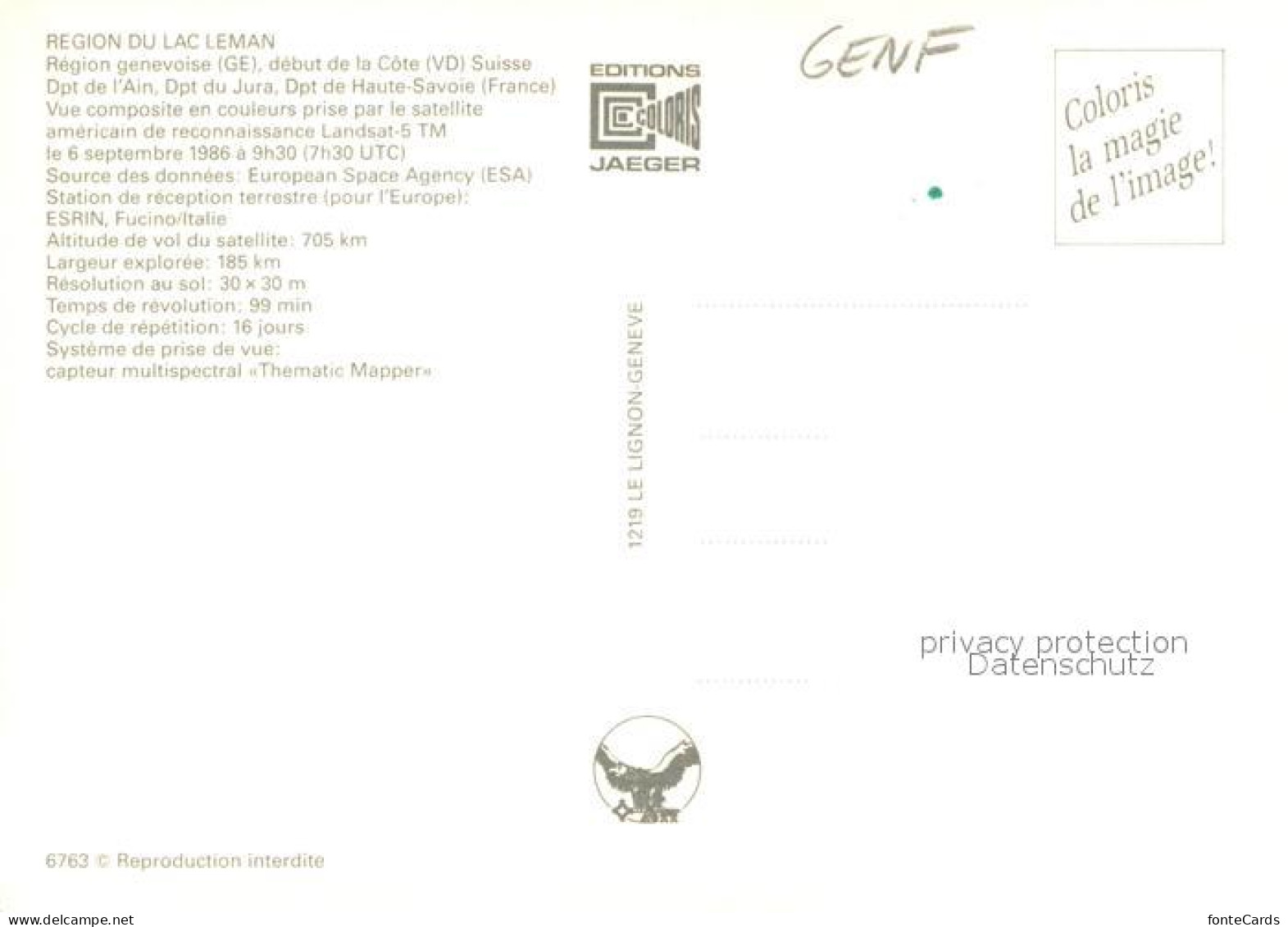 13720961 Genf  Geneve GE Region Du Lac Leman Vue Aerienne  - Altri & Non Classificati