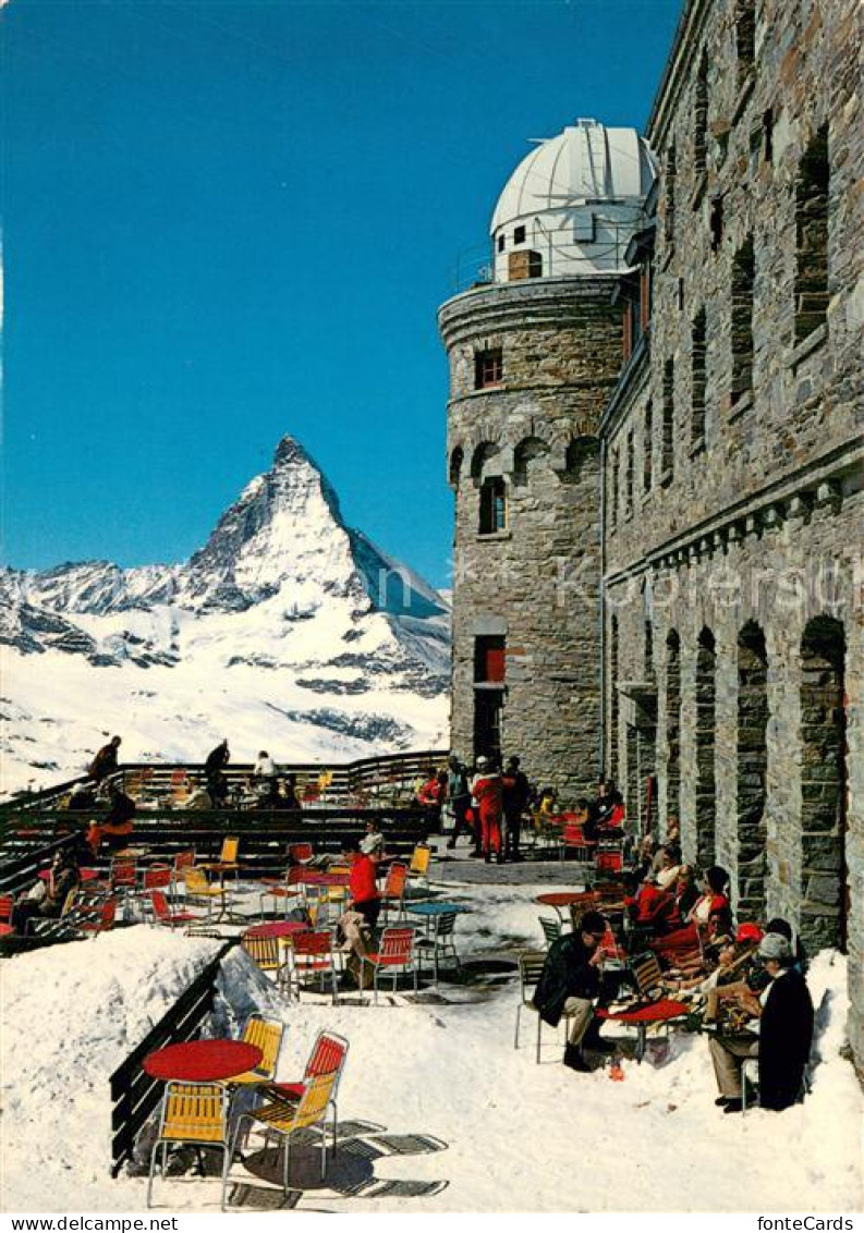 13720500 Zermatt VS Kulmhotel Sonnenterrasse Gornergrat Matterhorn Walliser Alpe - Autres & Non Classés