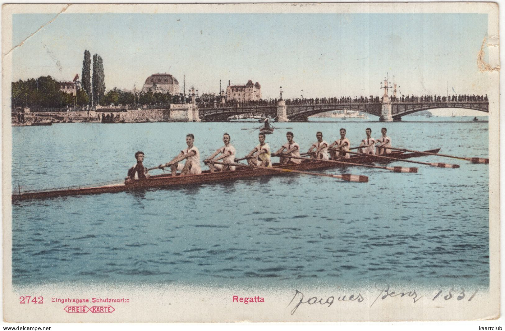 Regatta - (2742 Eingetragene Schutzmarke 'Preis Karte') - Canottaggio