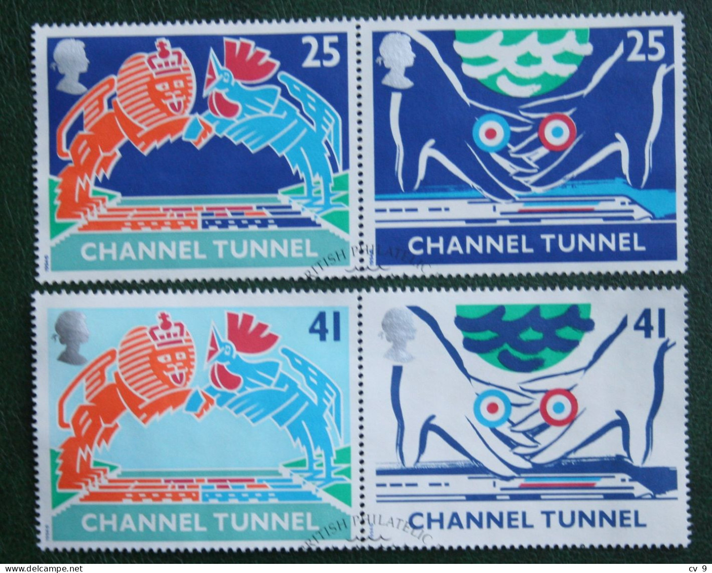 CHANNEL TUNNEL (Mi 1513-1516) 1994 Used Gebruikt Oblitere ENGLAND GRANDE-BRETAGNE GB GREAT BRITAIN - Gebraucht