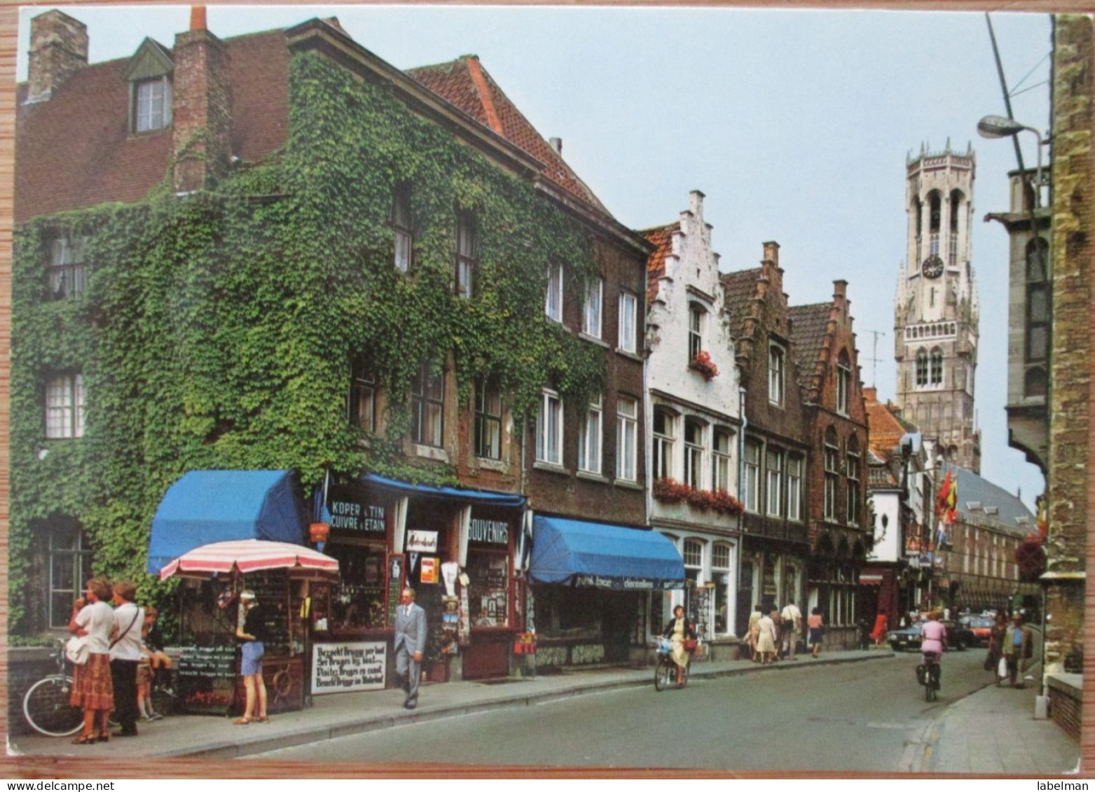 BELGIUM BELGIQUE BRUGGE TOWN CENTER WOLLE STREET POSTCARD CARTE POSTALE ANSICHTSKARTE CARTOLINA POSTKARTE CARD KARTE - Antwerpen