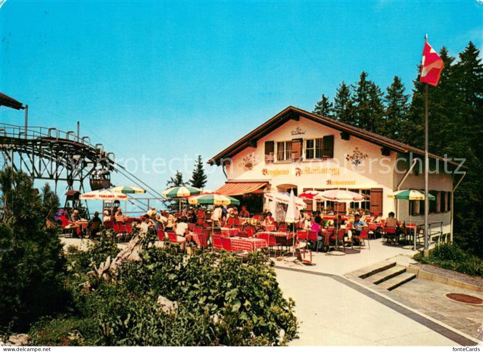 13719804 Fraekmuentegg Berghaus Fraekmuentegg Am Pilatus Terrasse Fraekmuentegg - Autres & Non Classés