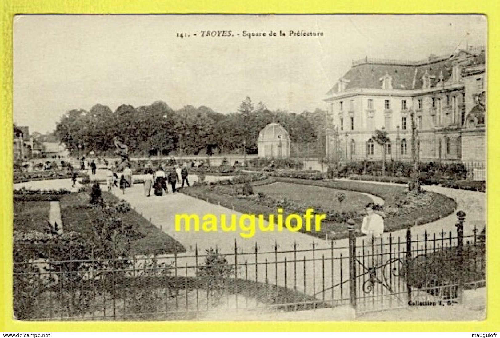 10 AUBE / TROYES / SQUARE DE LA PRÉFECTURE / 1912 - Troyes