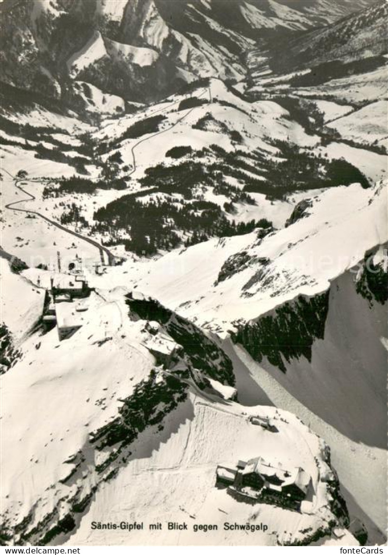 13718964 Saentis AR Saentis Gipfel Mit Blick Zur Schwaegalp Saentis AR - Sonstige & Ohne Zuordnung