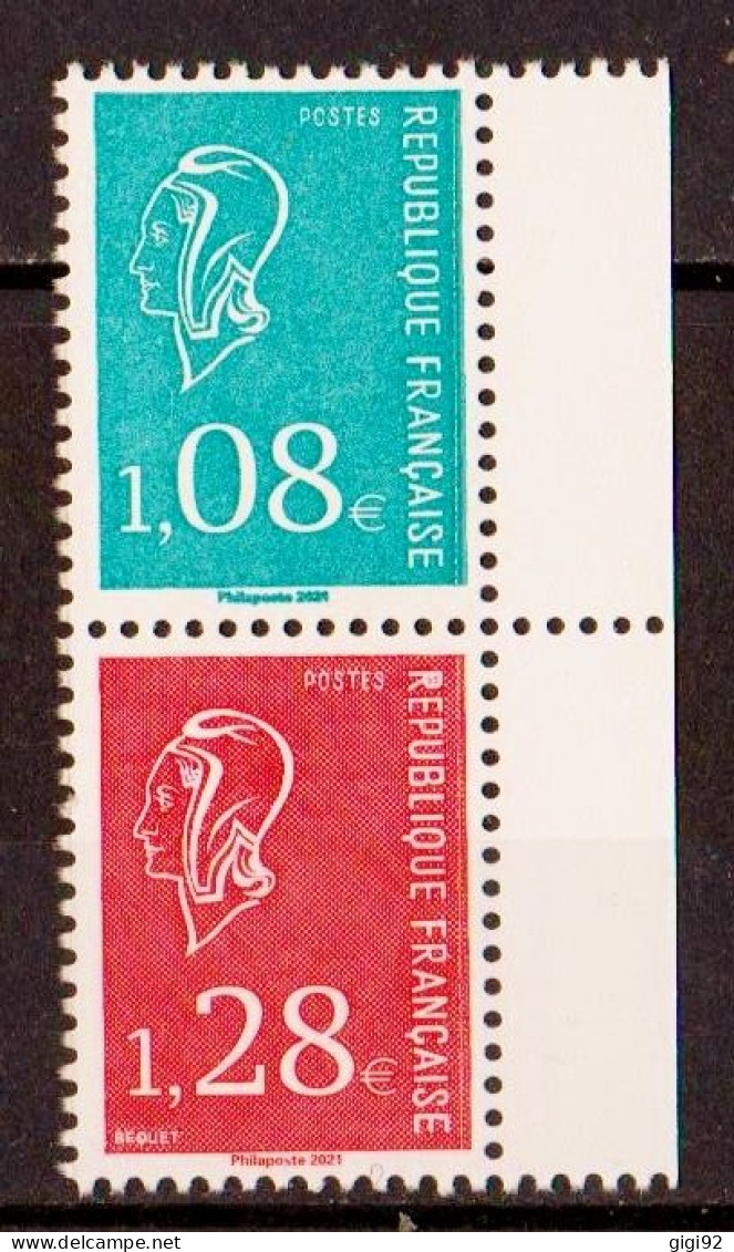 2021   N° 5535 Et 5536   Issus Du Carnet N° 1529  "50 Ans De La Marianne De Béquet"  Neufs** - Ungebraucht