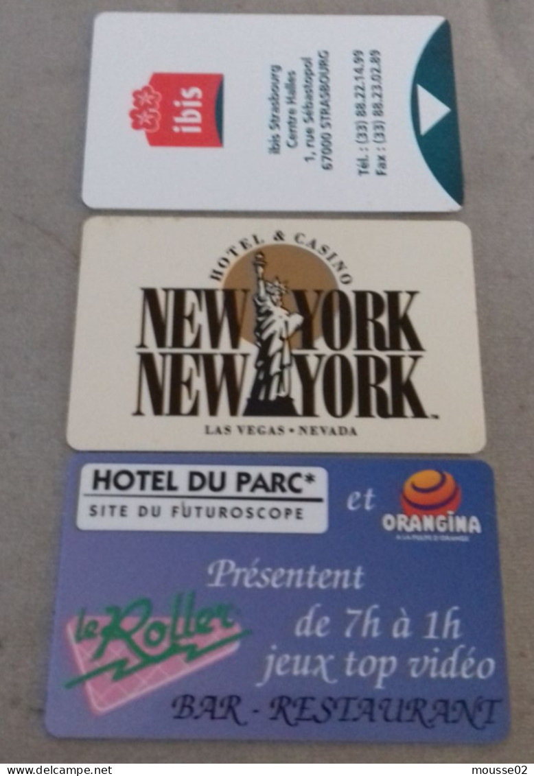 Cle D Hoyel  IBIS STRASBOURG  / NEW YORK  / FUTUROSCOPE - Hotel Key Cards