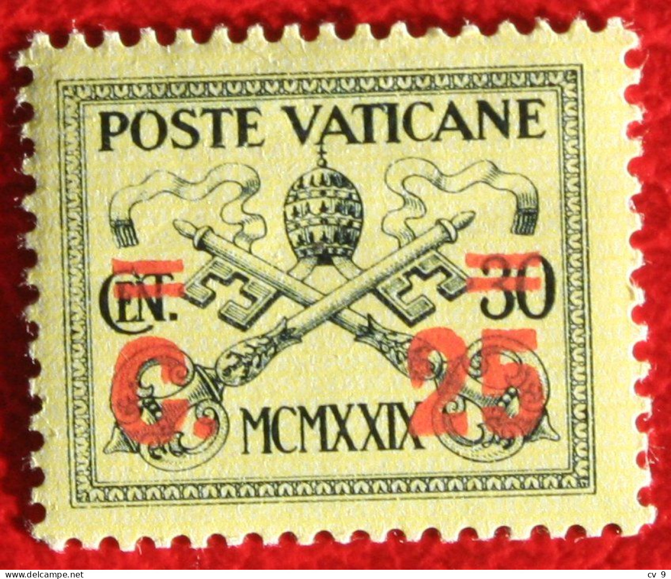 DEFINITIVE OVERPRINT 1931 Mi 16 Yv 39 ONGEBRUIKT / MH VATICANO VATICAN VATICAAN - Neufs