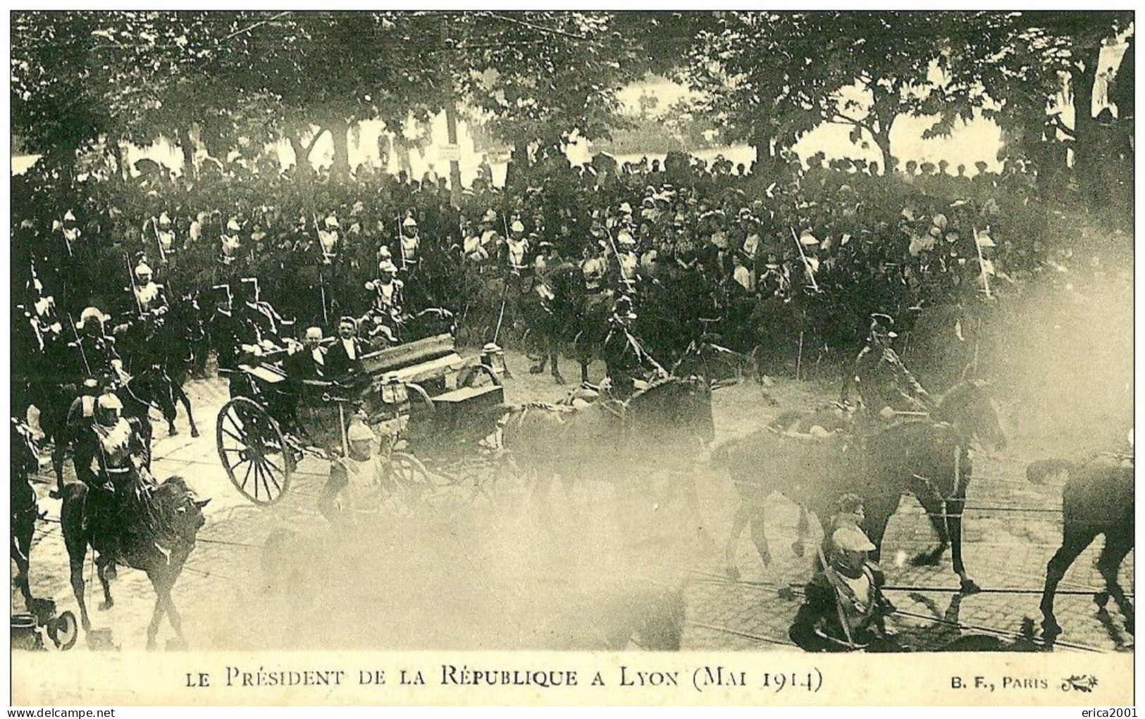 Autres & Non Classés. Le Président Raymond Poincaré En Visite à Lyon En Mai 1914. - Otros & Sin Clasificación