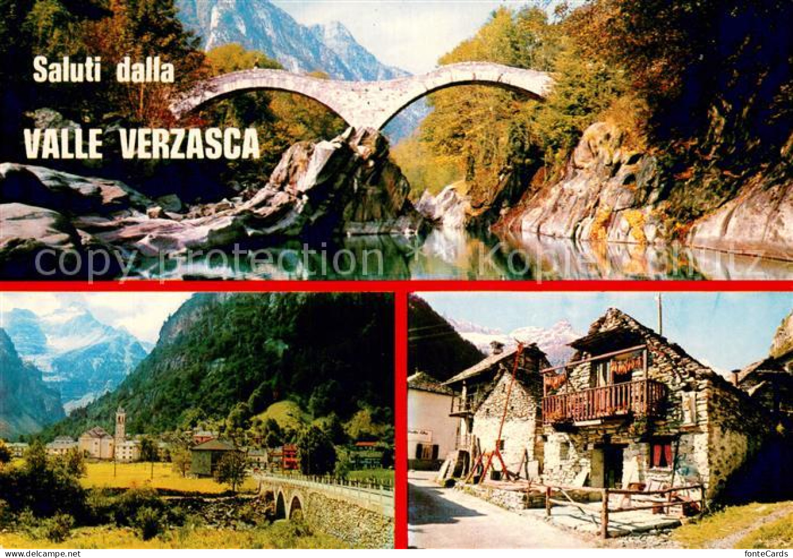 13718592 Valle Verzasca Bruecke Kirche Ortsmotiv Valle Verzasca - Other & Unclassified