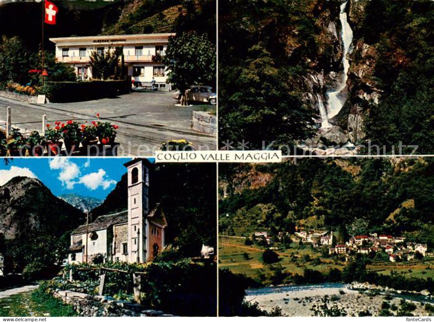13718590 Coglio Vallemaggia Albergo Ristorante Cristallina Chiesa Panorama Cogli - Other & Unclassified
