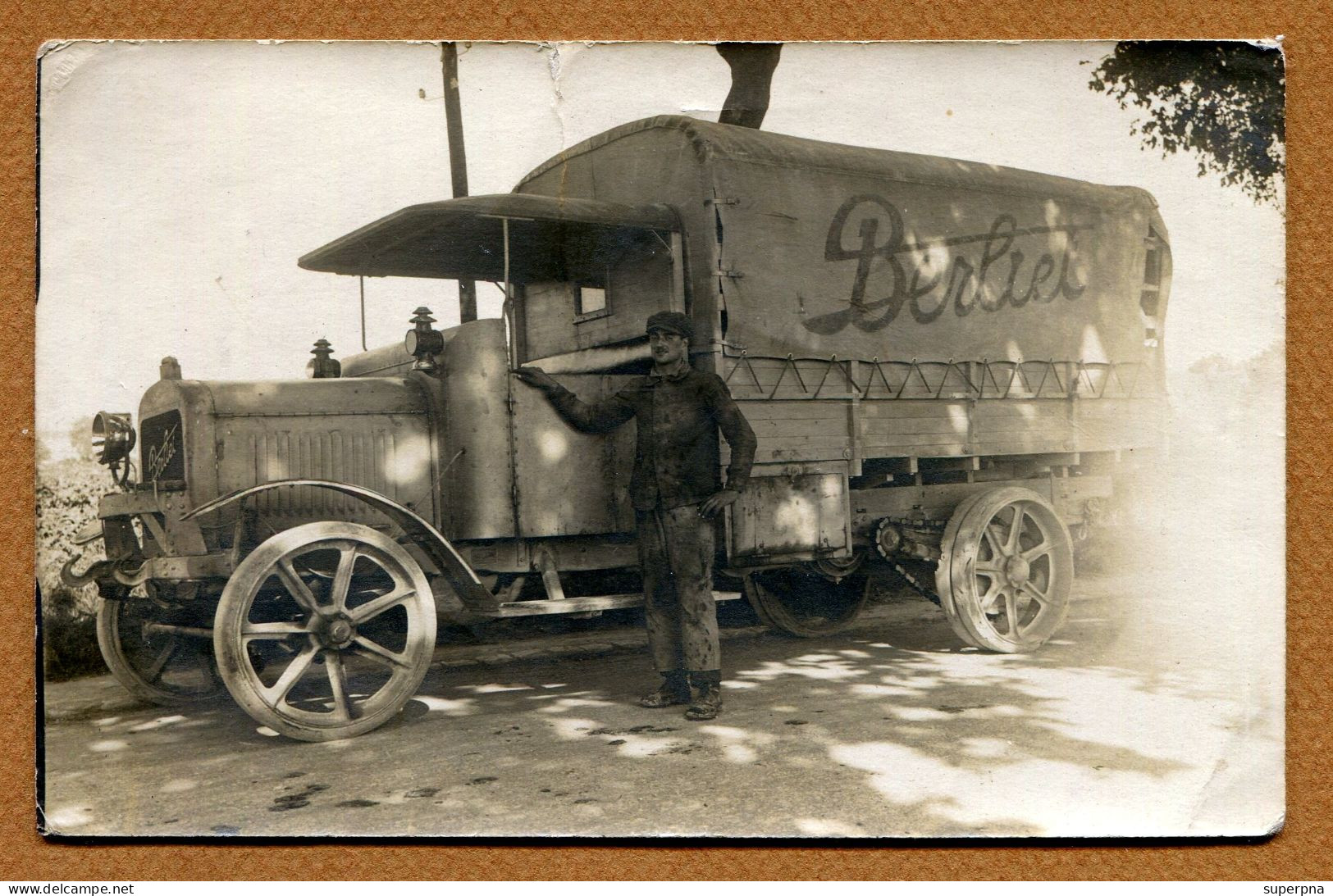 CAMION : " BERLIET "  Carte Photo - Vrachtwagens En LGV