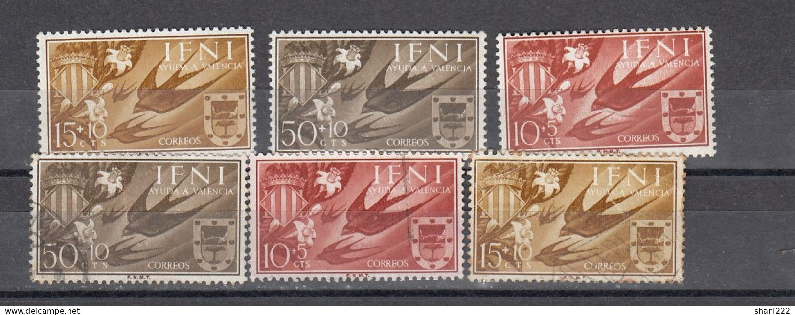 Ifni - 1958 Ayuda A Valencia - MNH And Used Sets (e-824) - Ifni