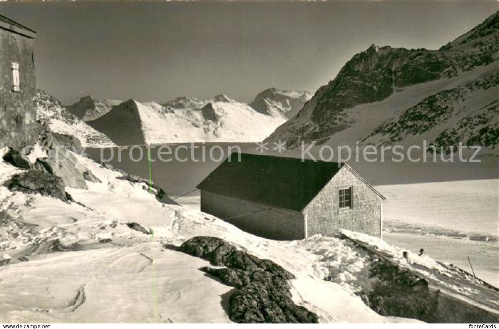 13718553 Aletschgletscher Concordia Huette Helsenhorn Eggishorn Bartelhorn Monte - Andere & Zonder Classificatie