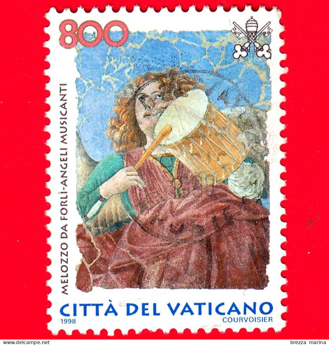 VATICANO - Usato - 1998 - Angeli Musicanti - Angelo - Melozzo Da Forlì - 800 - Usati