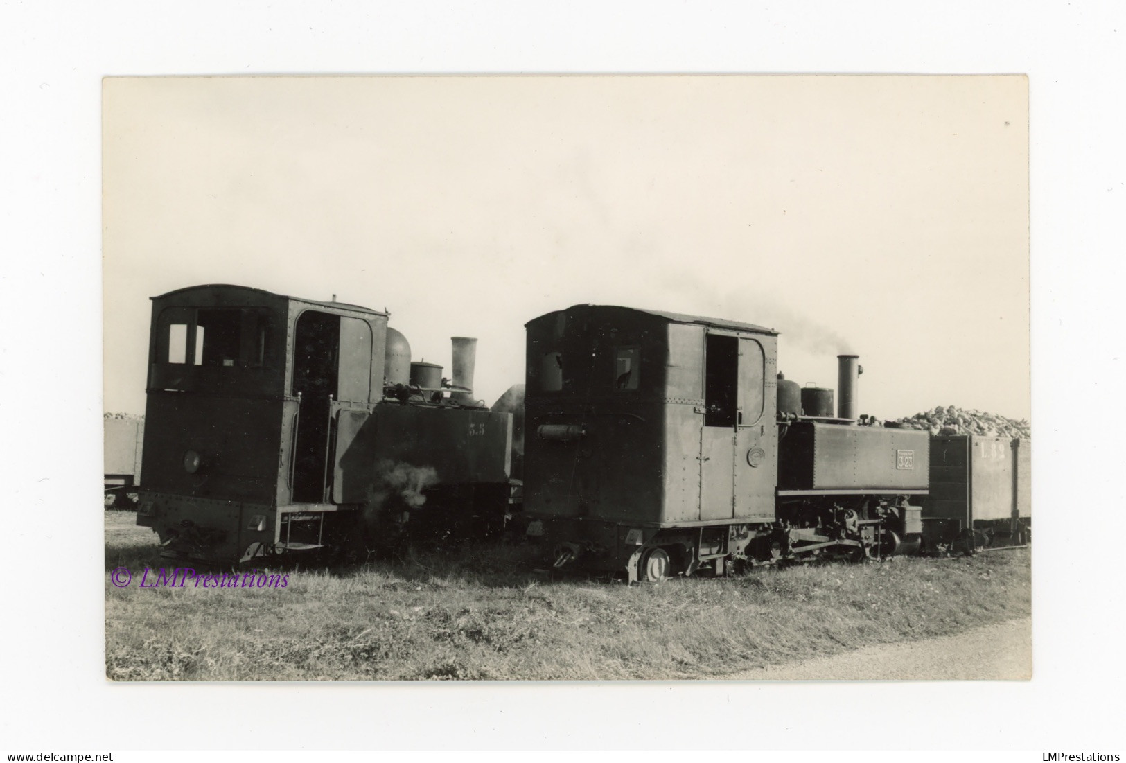 Photo Trains TPT Tramway Pithiviers Toury Betterave Locomotives 3-23 & 3-5 Gare Loiret Eure Loir France Locomotive Train - Eisenbahnen