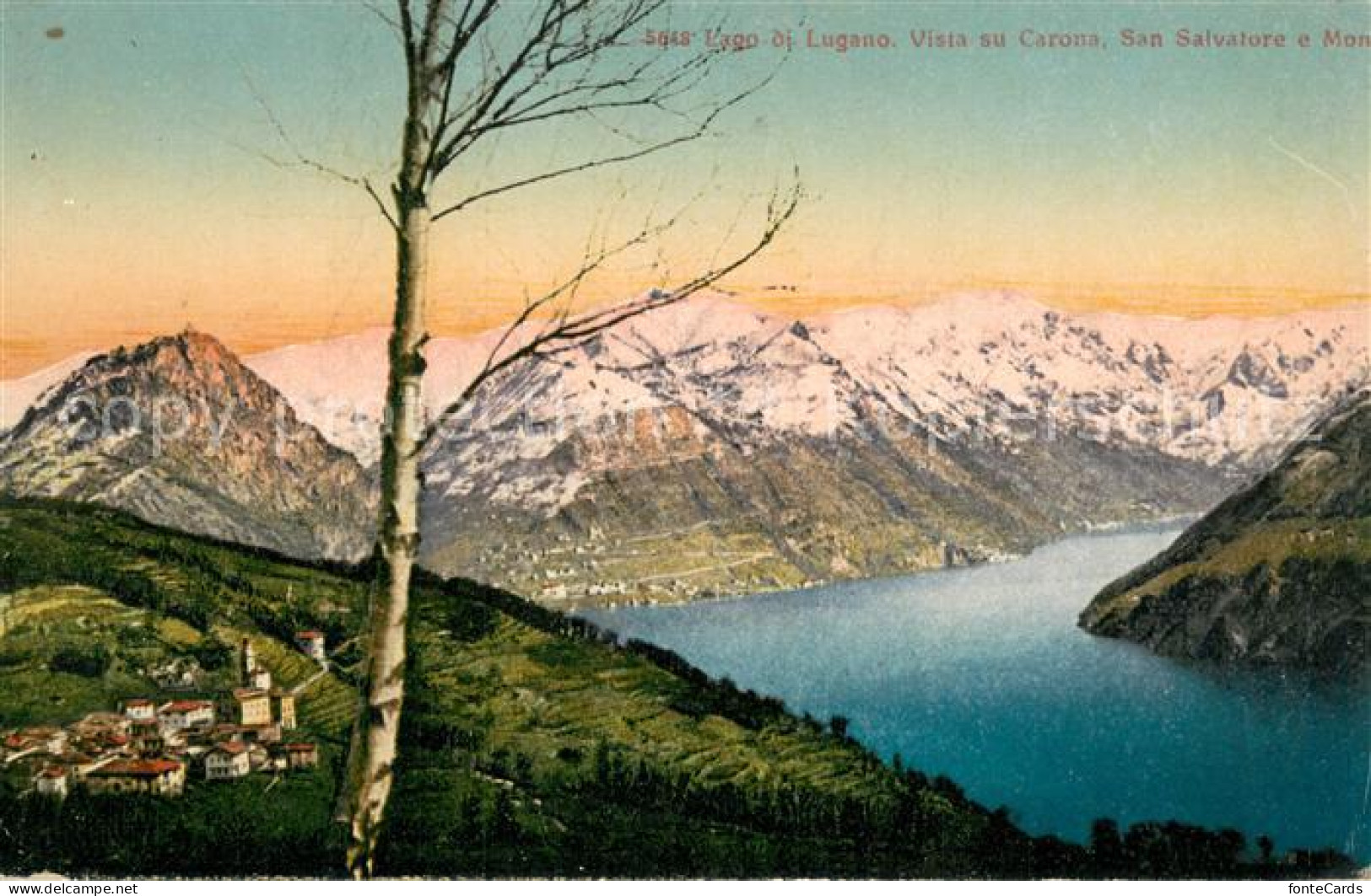 13718514 Carona Lago Di Lugano Vista Su Carona San Salvatore  - Andere & Zonder Classificatie