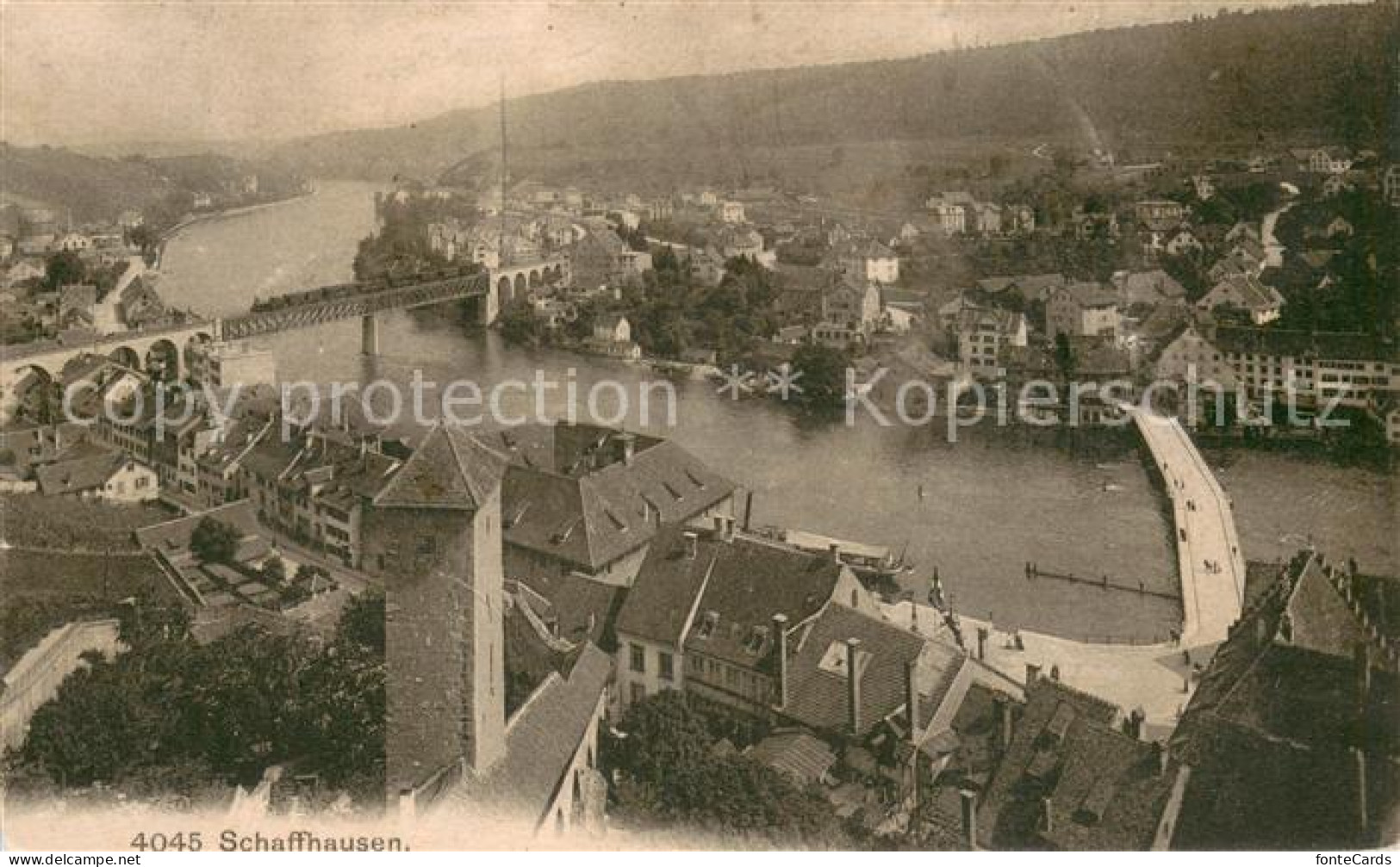 13718494 Schaffhausen  SH Rheinpartie Fliegeraufnahme   - Autres & Non Classés