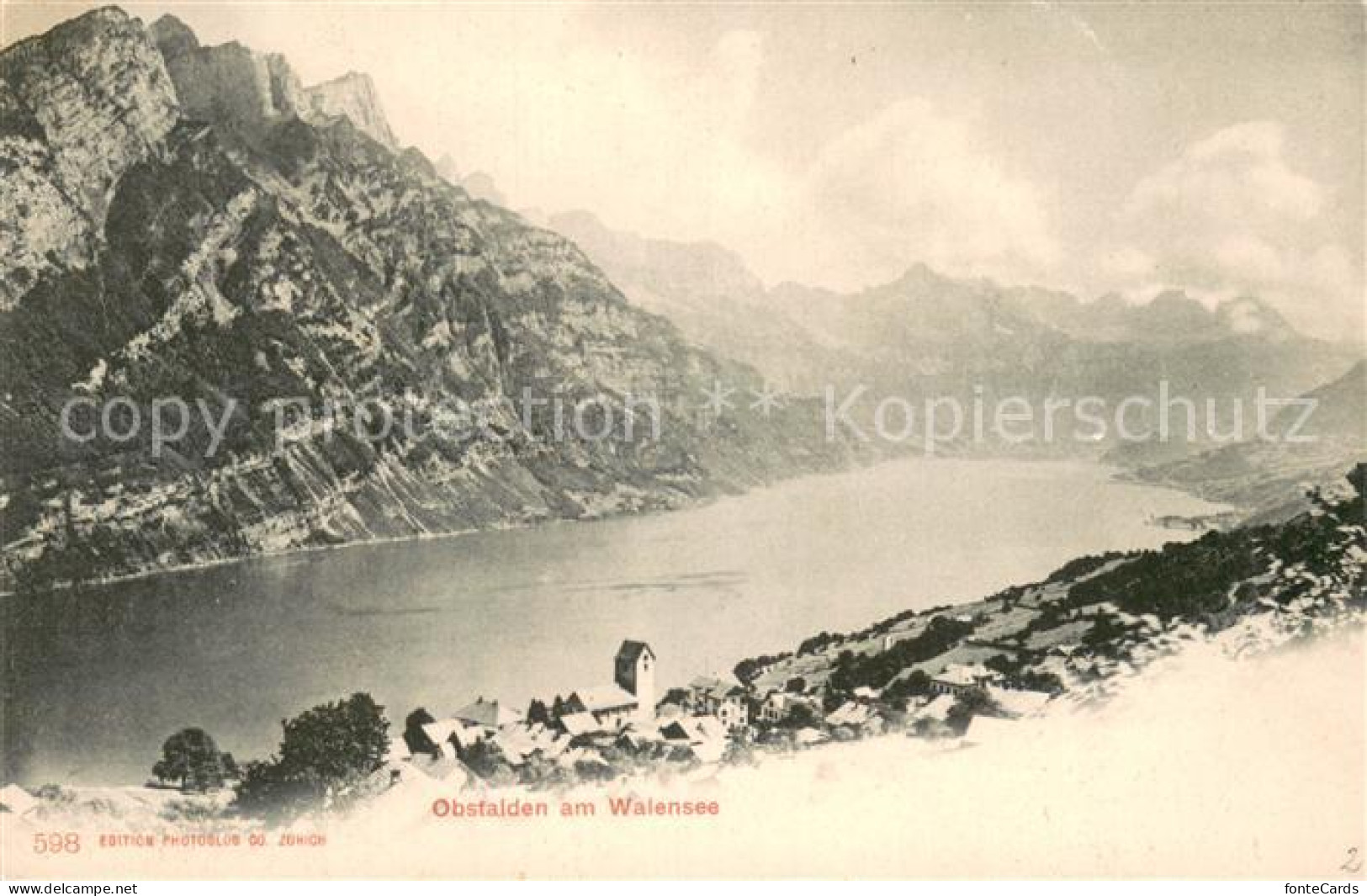 13718480 Obstalden Am Walensee Panorama Obstalden - Autres & Non Classés