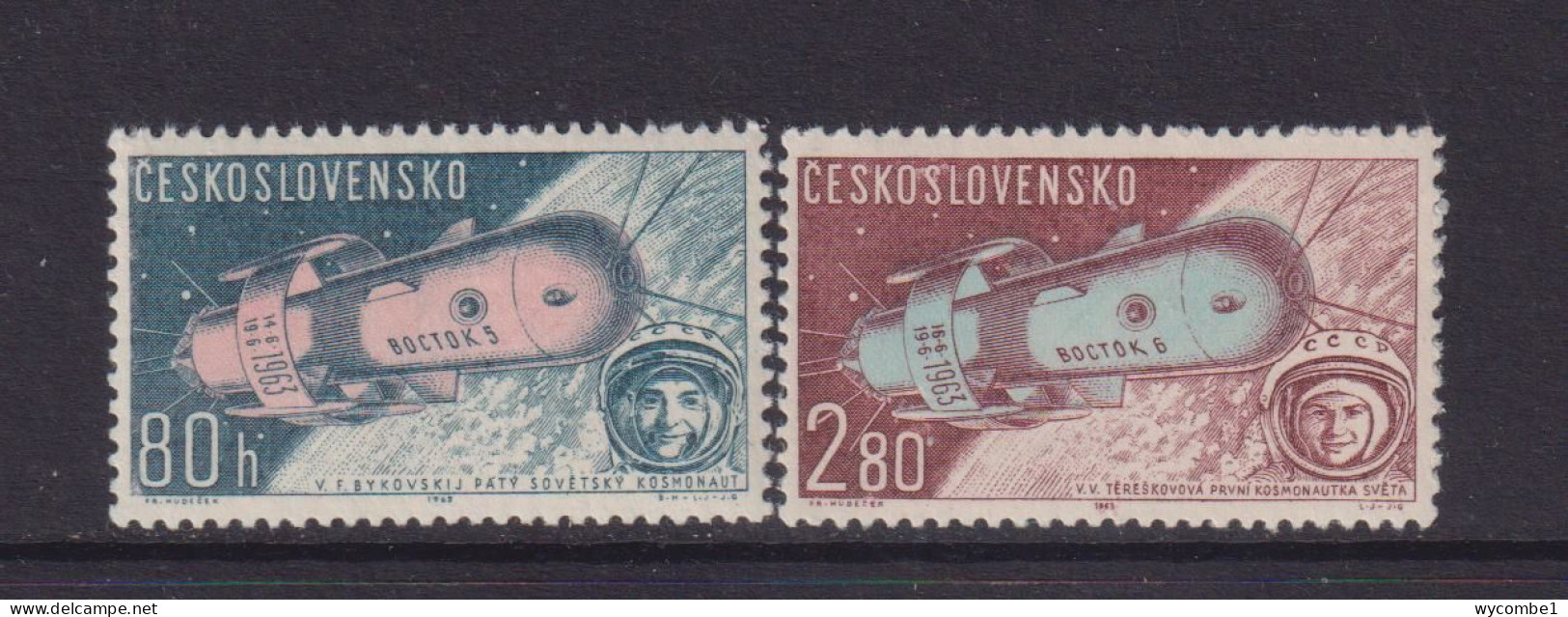 CZECHOSLOVAKIA  - 1963 Manned Space Flight Set Never Hinged Mint - Unused Stamps