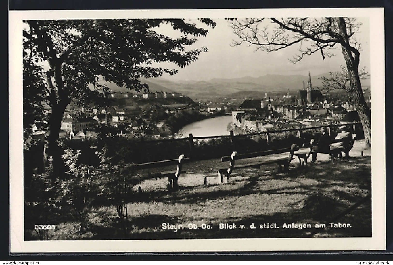 AK Steyr /O.-Ö., Blick V. D. Städt. Anlagen Am Tabor  - Autres & Non Classés