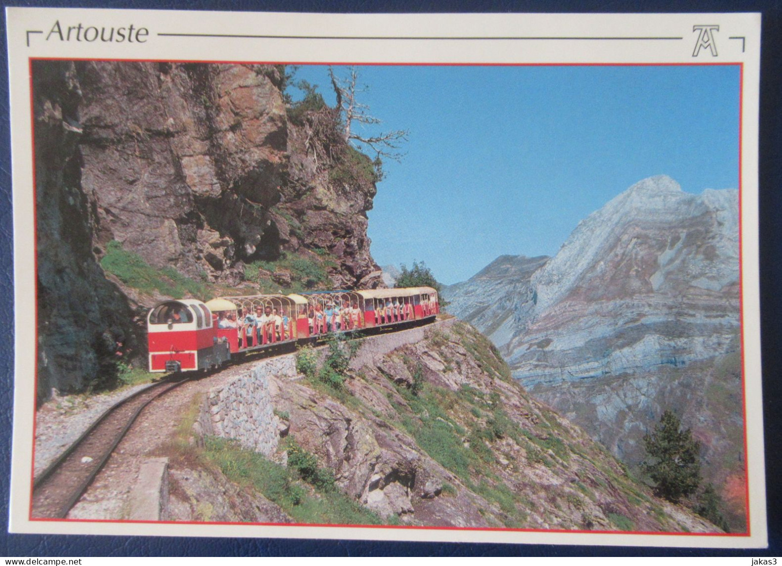 CPM CARTE POSTALE  LE TRAIN D ARTOUSTE ( PYRÉNÉES ATLANTIQUES 64  ) - Treinen