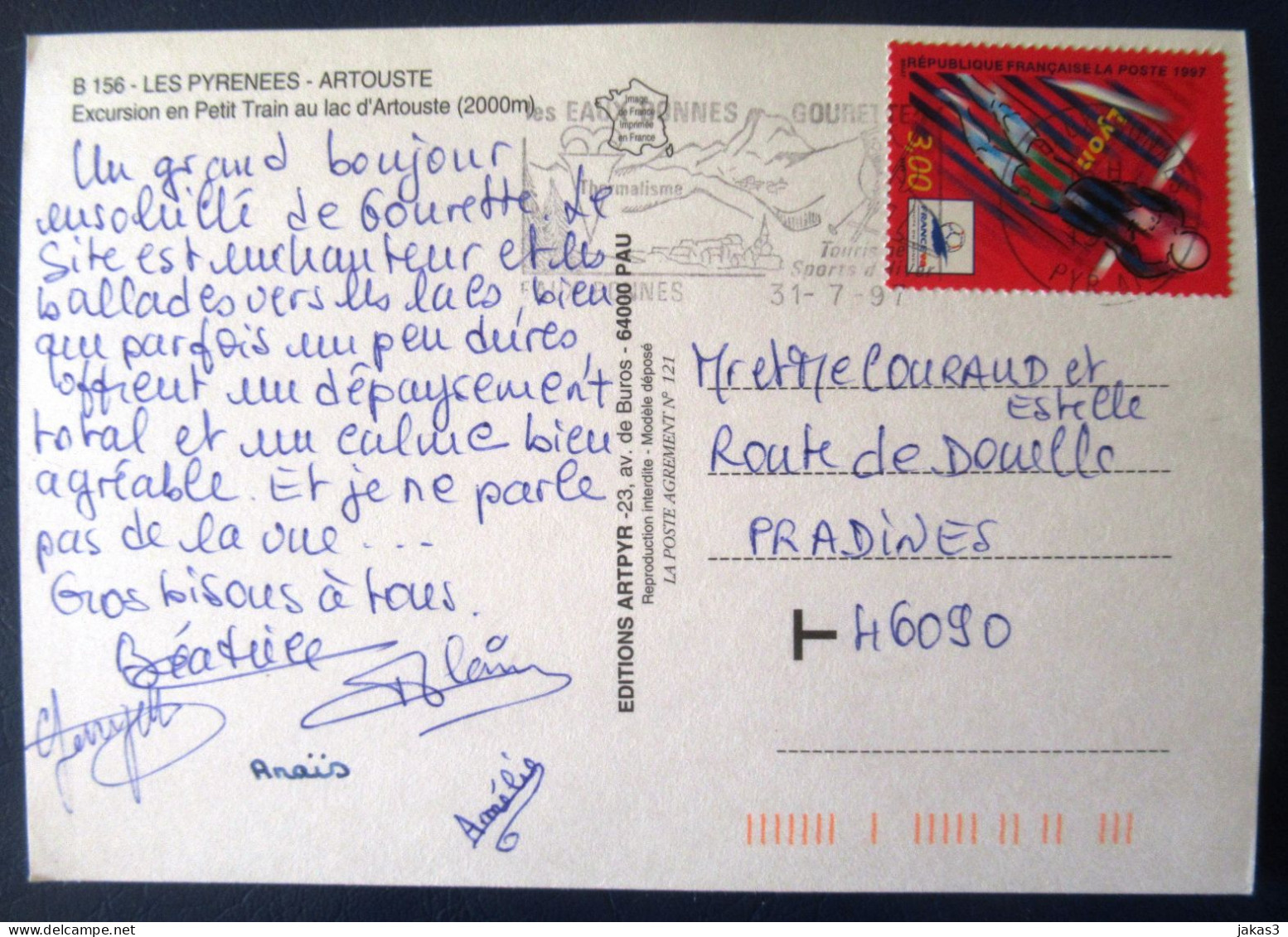 CPM CARTE POSTALE  LE TRAIN D ARTOUSTE ( PYRÉNÉES ATLANTIQUES 64  ) - Treni