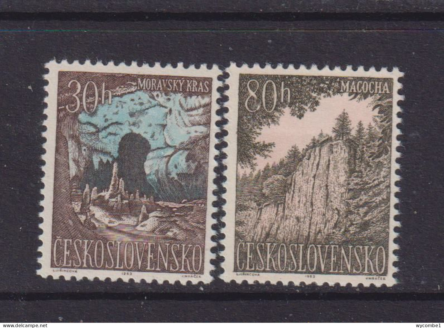 CZECHOSLOVAKIA  - 1963 Moravian Scenery Set Never Hinged Mint - Nuevos